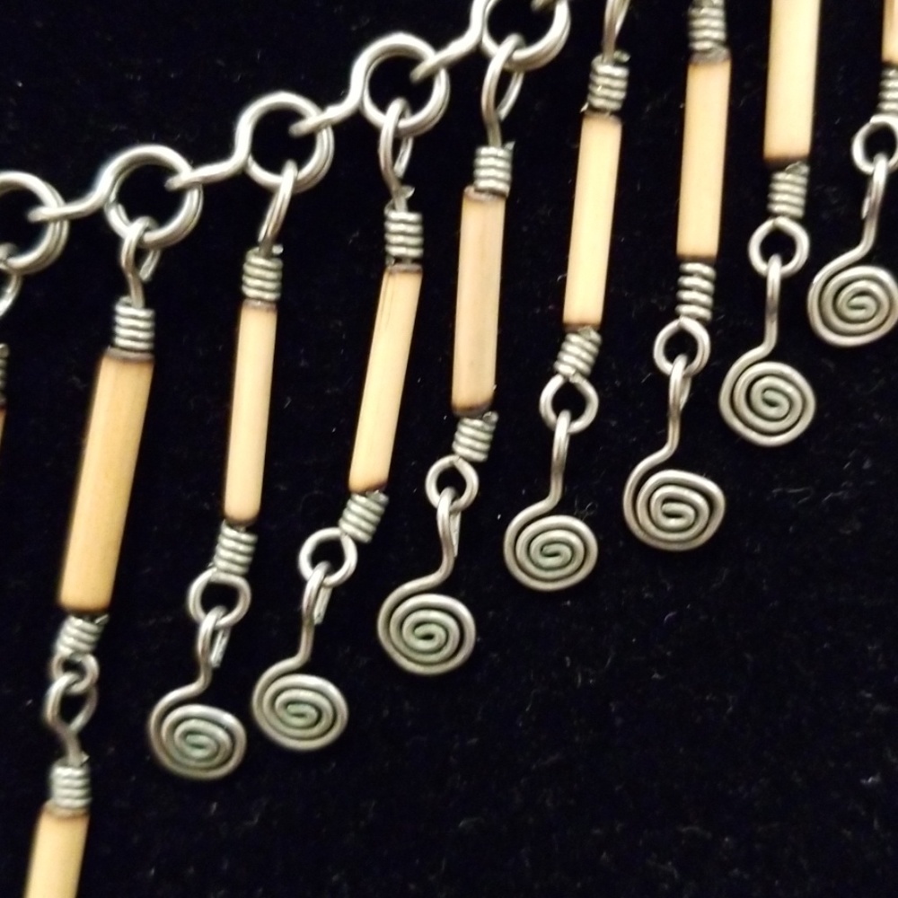 Vintage "Boho Chic" Handmade Necklace - Picture 3 of 5